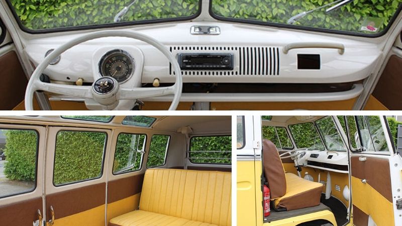 1967 21 window vw samba interior