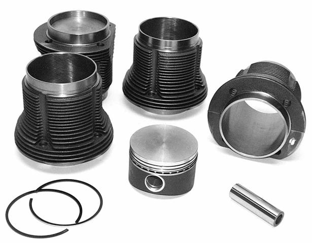 Aircooled VW Engine Displacement Barrels and Pistons