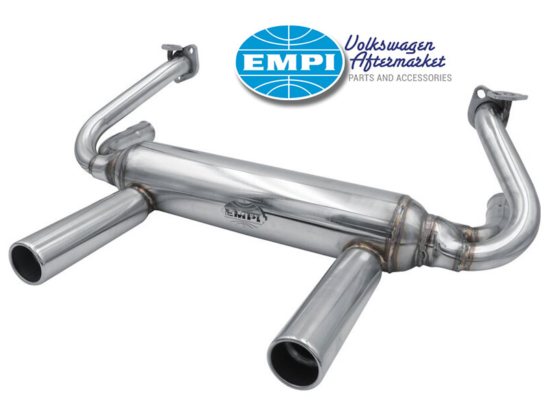 Empi Premium Stainless Steel 2 Tip Exhaust - Type 1 Engines