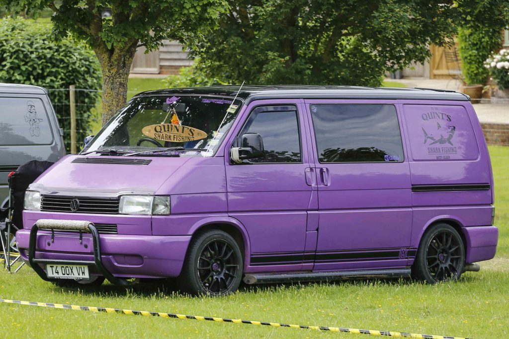 Purple Wrapped VW T4 Transporter