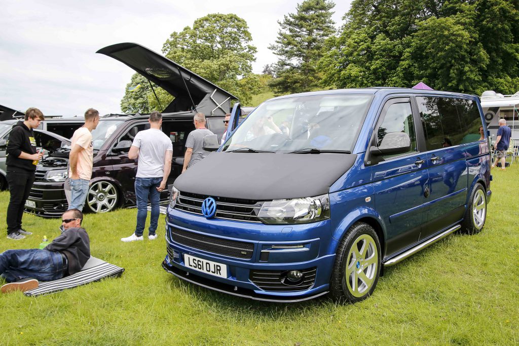 Dark Blue Transporter at Stonor Park VW Show 2019