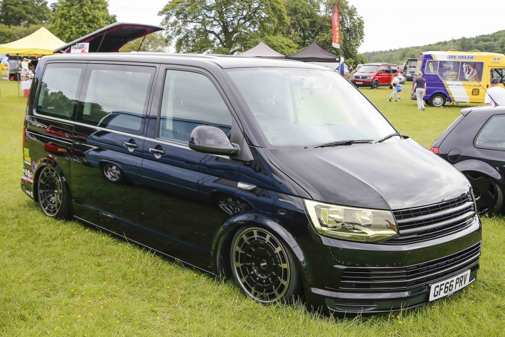 Black VW Bus at Stonor Park VW Show 2019