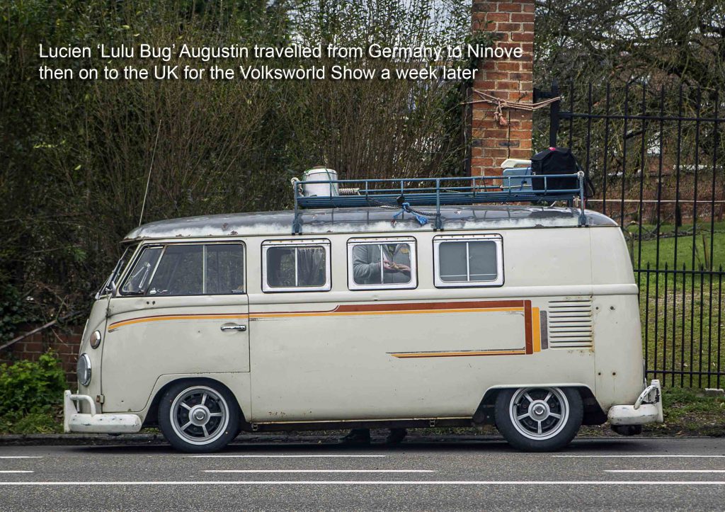 VW Splitscreen Bus on its way to Ninove 2019 and the Volksworld Show