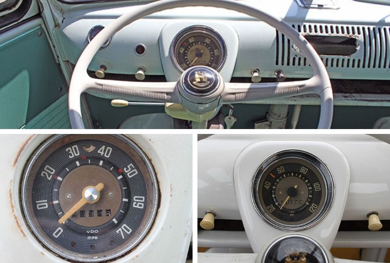 VW Splitscreen Dashboard Speedometer